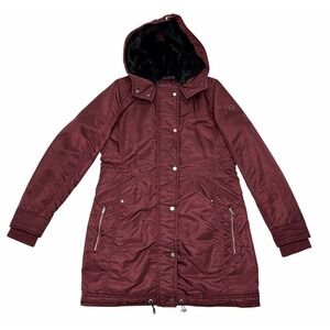 Abercrombie And Fitch Women's Jacket Maroon Size Medium Water & Wind Resistant